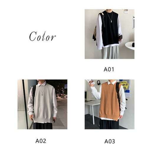 ニットベスト メンズ 袖なし ニット トップス クルーネック インナー 一部 高級感 春 夏 秋 プレゼント 韓国風 細身効果 魅せる ギフト