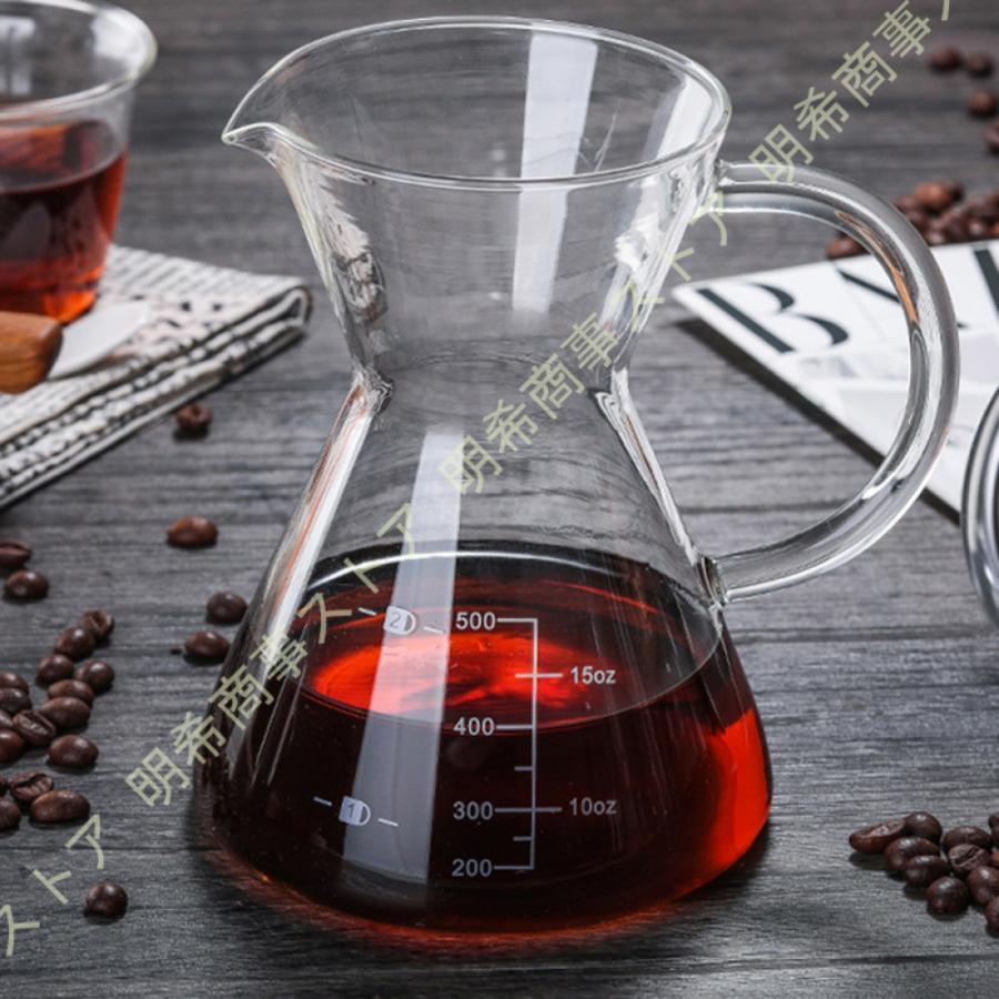 コーヒーサーバー 耐熱ガラス おしゃれ ポット コーヒー ドリップ ハンドドリップ コーヒー用品 割れにくい 割れない 食器 コーヒードリッパー ドリッパー
