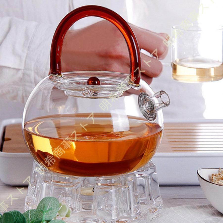 ガラス ティーポット IH対応 耐熱 耐冷 かわいい ポット コーヒー 紅茶 茶器 ステンレス茶こし付き 耐熱ガラス おしゃれ 大容量 ふたつき シンプル ガラス製