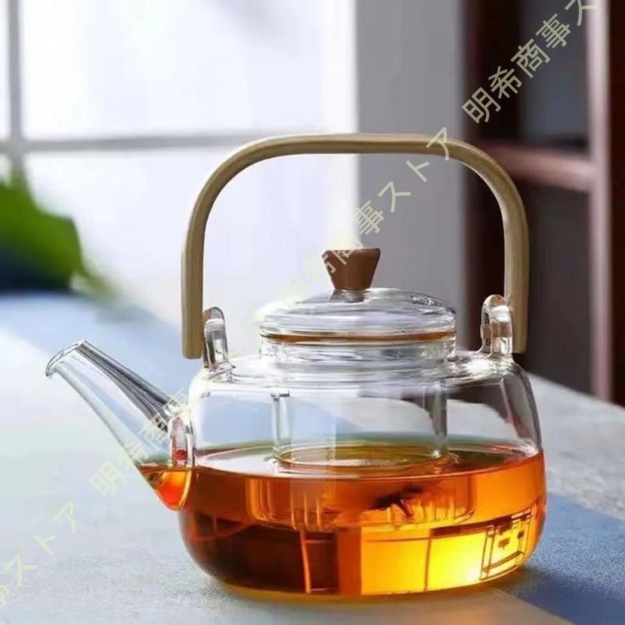 耐ガラス 紅茶ティーポット 茶こし付き ティーカップ 花茶 工芸茶 保温 透明 ティーポット おしゃれ 紅茶 ポット 急須 ガラスポット ステンレスフィルター