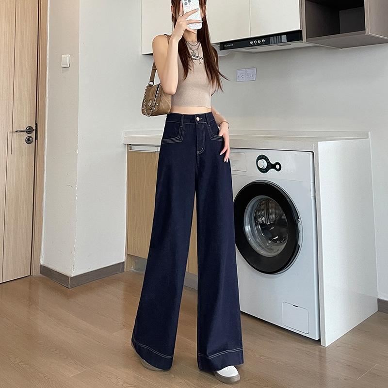 乐天商城 - ワイドデニム デニム レディース ボトムス パンツ 送料無料 ハイウエスト ジーンズ デニム ワイドパンツ Gパン ジーパン ズボン カジュアル