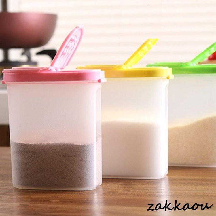 楽天つぼショップ調味料入れ 4点セット 調味料容器 ストッカー 収納ケース キッチン収納 シンプル 保存容器 スパイスボトル　塩 胡椒 香辛料 砂糖 醤油