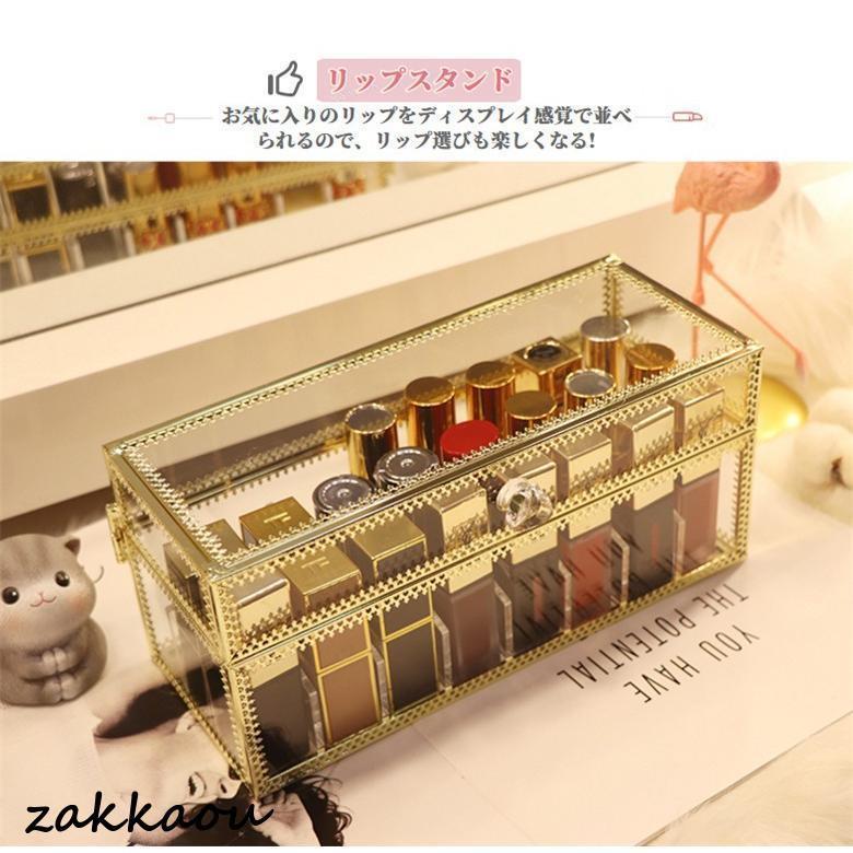 口紅ケース 口紅収納ボックス 蓋付き コスメ収納ケース 化粧品収納ボックス 口紅収納スタンド リップスタンド アクセサリー収納 小物/化粧品入れ 15仕切り