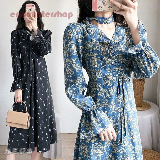 ワンピース レディース 40代 キレイめ マキシワンピース 秋冬 長袖ワンピース 花柄フレアスカート vネック オシャレ大きいサイズ 大人可愛い30代 50代上品 ワンピース レディース 40代 キレイめ マキシワンピース 秋冬 長袖ワンピース 花柄フレアスカート vネック オシャレ大きいサイズ 大人可愛い30代 50代上品