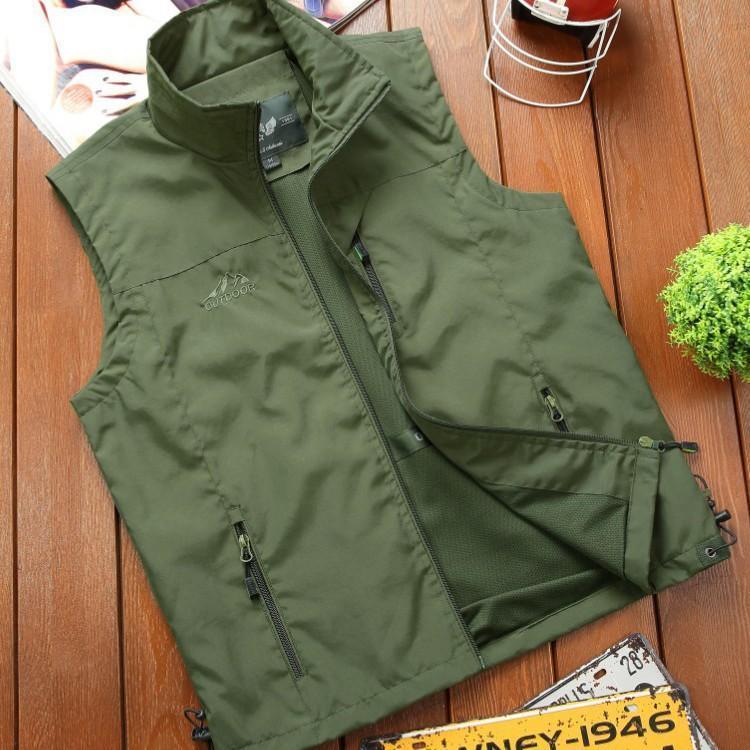 アウトドアベスト メンズ 多機能ベスト 作業服 お釣り 撮影 登山旅行 登山 大人気 春 夏 カジュアル カメラマン マウンテンベスト