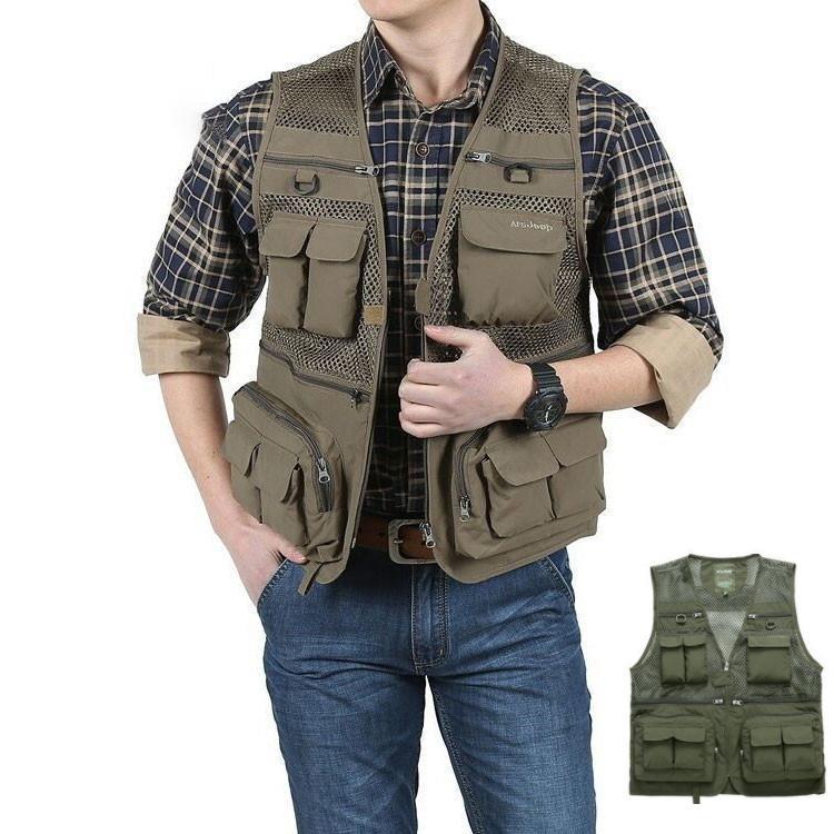 フィッシングベスト メンズベスト お釣り メッシュ アウトドア トップス 多機能ベスト お釣りベスト アウトドア 登山 渓流 大人気 新作