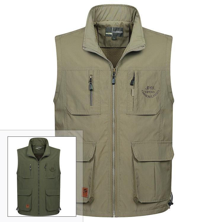 アウトドアベスト メンズ 多機能ベスト 作業服 お釣り 撮影 登山旅行 登山 大人気 春 夏 カジュアル カメラマン マウンテンベスト
