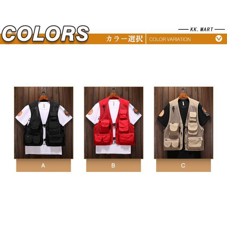 フィッシングベスト メンズベスト お釣り メッシュ アウトドア トップス 多機能ベスト お釣りベスト アウトドア 登山 渓流　大人気 新作