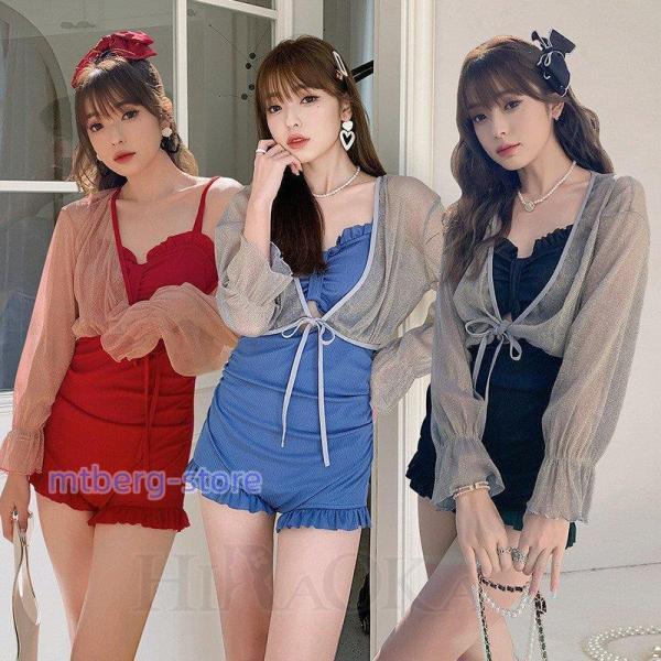 水着 レディース 体型カバー 水着セット 2点セット スイムウェア おしゃれ 可愛い 夏 海 ビーチ 20代 30代 40代