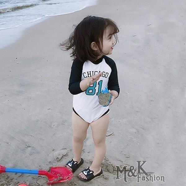 水着 女の子 子供 水着 韓国子供服 子供服 長袖 ベビー水着 帽子 キッズ 女の子水着 スイミング 紫外線防止 80 90 100 110 120 130cm