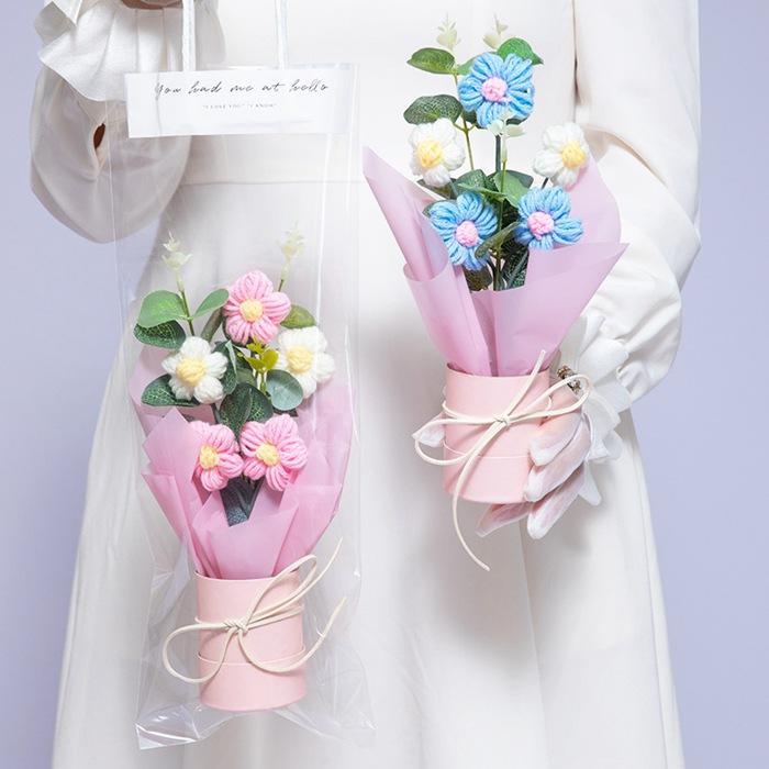 造花編みフラワー編み花束枯れない花...