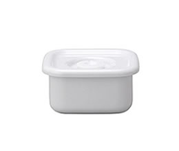 野田琺瑯 スクウェアS　密閉蓋 日本製 国産 キッチン用品 調理用具 人気 琺瑯 ホーロー ホワイトシリーズ 容器 おしゃれ 定番 人気 新婚のサムネイル