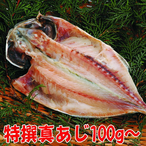 父の日 特撰真あじ干物(100g)沼津無添加アジひもの（アジ干物産地直送）静岡 沼津