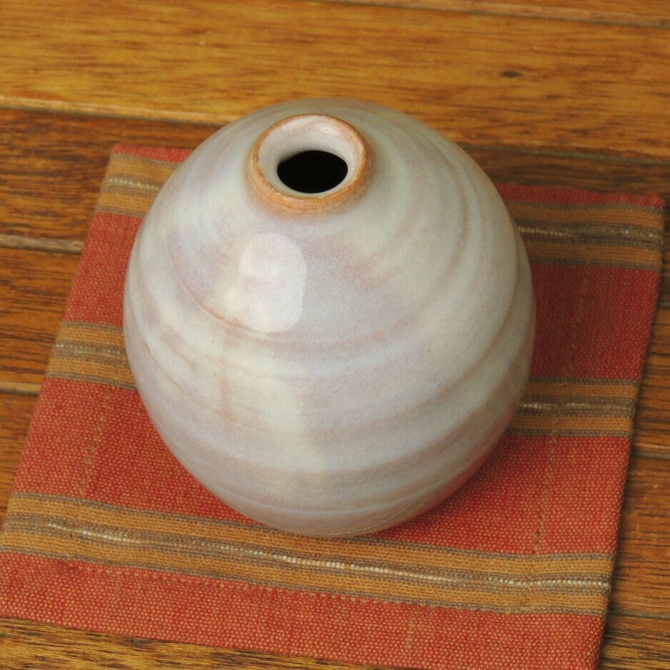 萩焼 紫ミニ花瓶 一輪挿し