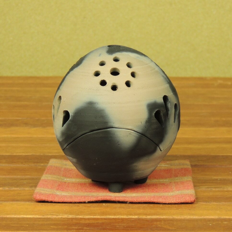 竹炭黒陶焼 香炉[竹炭 香炉 萩焼]