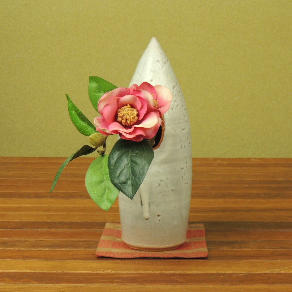 Hagi Ware - 萩焼 伸郎作 花入れ 花瓶 木箱入り
