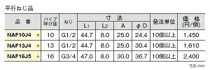 10個セット NAF13J4 メスアダプター ブリヂストン プッシュマスター 接手 給水 給...