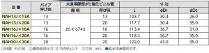10個セット NAH16J×16A HIVP変換継手 ブリヂストン プッシュマスター