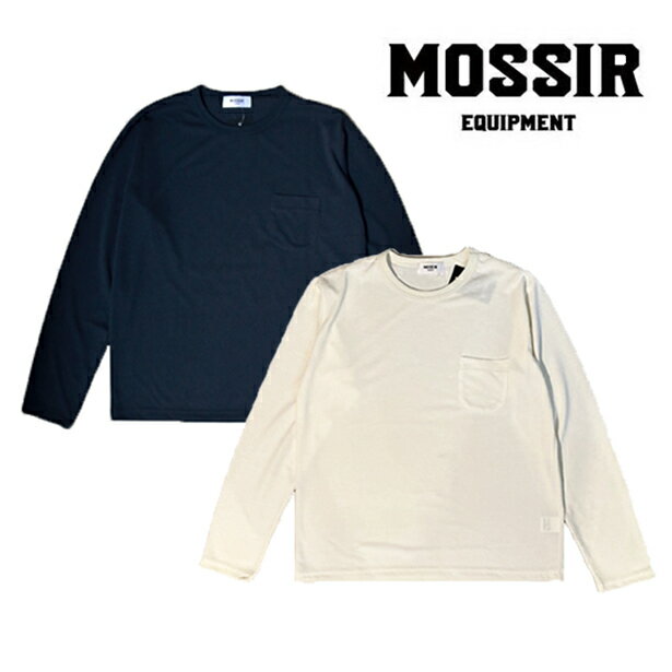 【MOSSIR C-like Zach Crew Neck Pocket L/S Tee】モシール ザック シーライク ロングTシャツ カットソー ポケT アウトドア アメカジ メンズ メンズファッション ブランド（ FINE CREEK Fine Creek Leathers FINE CREEK&CO ）（White）（Black）[MOCU007]