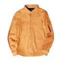 ファインクリークアンドコー 革ジャン メンズ 【 FINECREEK&CO Hank - Sheepskin Western Shirts 】ファインクリークアンドコー ハンク シープスキン レザージャケット レザーメンズ メンズファッション ブランド アメカジ（Brown）[ACST001]（ FINE CREEK Fine Creek Leathers ）