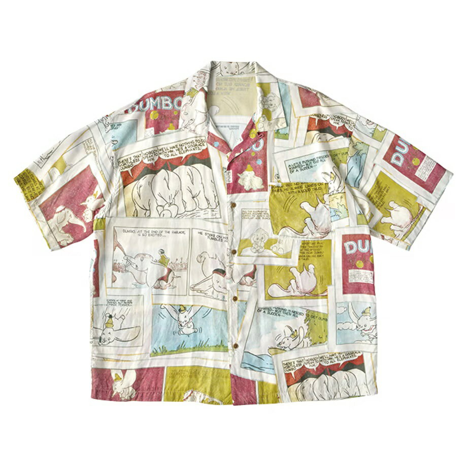 Porter Classic DISNEY VC/PC ALOHA COLLECTION ALOHA SHIRT / DUMBO ポータークラシック ディズニー アロハ シャツ ダンボ（VINTAGE）[DP-024-3289]