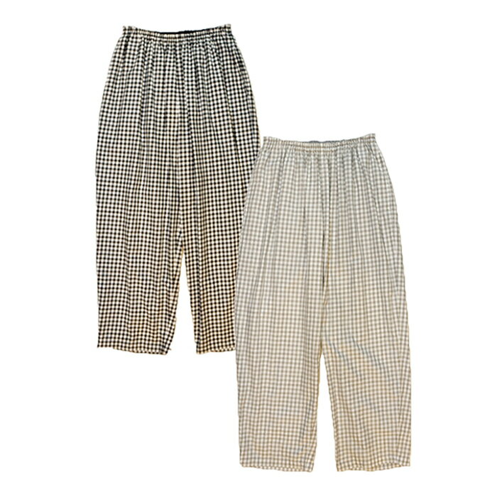 Porter Classic HEATHER GINGHAM CHECK PEACE PANTS ポータークラシック ヘザー ギンガムチェック ピースパンツ（GRAY）（CHARCOAL GRAY）[PC-016-3969]