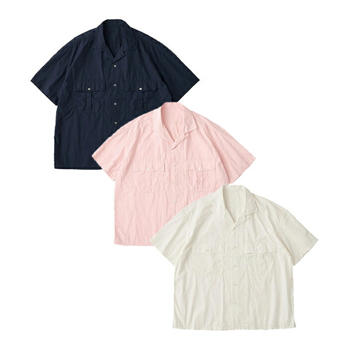 PORTER CLASSIC KEROUAC TRAVELER'S SHIRT ポータークラシック ケルアック トラベラーズシャツ（OFF-WHITE）（SAKURA）（NAVY）[PC-002-3863]