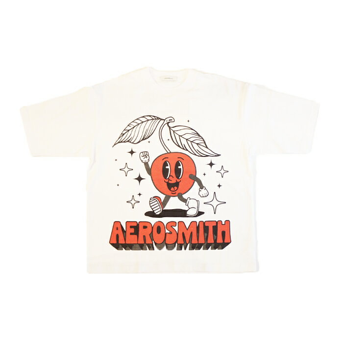 JOHNBULL アーティストTシャツ（AEROSMITH ／ APPLE）（ホワイト）[JT261C19]