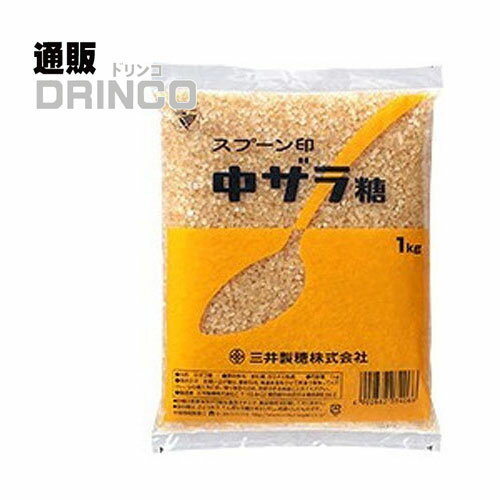 砂糖 スプーン印 中ザラ糖 業務用 1kg 1 袋 三井製糖 [ ざらめ 綿菓子 ザラメ ]