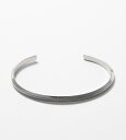 バングル シルバー レディース 大人可愛い カジュアル モード ペアアクセ メンズ TRAPEZOID BANGLE (BRASS) トラぺゾイド バングル tsui ツイ(4)