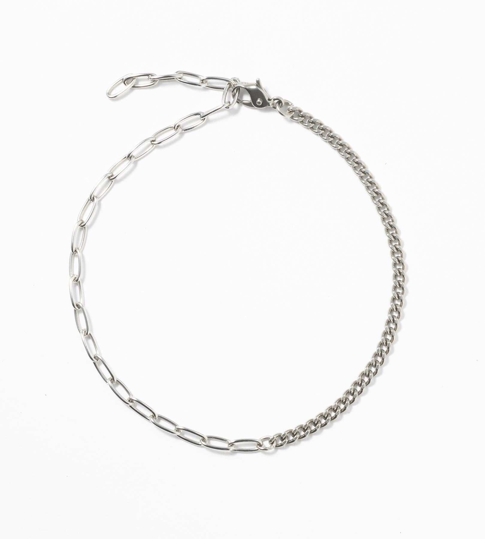 Rakuten - タイムレス ステンレス キヘイ チェーン ブレンド ブレスレット メンズ レディース 男女兼用 ジェンダーレス シルバーカラー STAINLESS ワンサイズ 調整可能 ペア お揃い クール