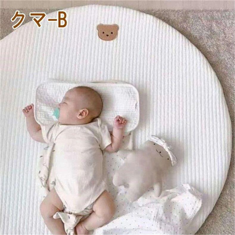 月齢フォトマット サニーマット ベビー ごろ寝 マット 赤ちゃん ごろ寝アート 寝相アート よちよちマット プレイマット 爬行マット 刺繍 赤ちゃん 出産祝い プレゼント ギフト 保護パッド ベビーマット お昼寝マット 月齢フォト 3