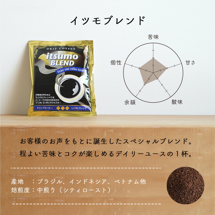 ドリップコーヒー 5種お試し50杯セット送料無料 ロングセラー デイリーユースにおススメ自家焙煎 煎りたて 挽きたて Drip Coffee