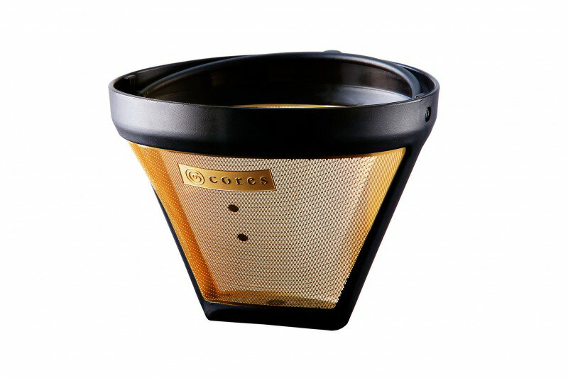 cores ゴールドフィルター C246BKドリッパー 金属フィルター コーヒー器具純金メッキフィルター