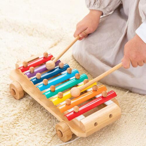 森のあそび道具シリーズ　シロフォンカー　【木のおもちゃ】 2