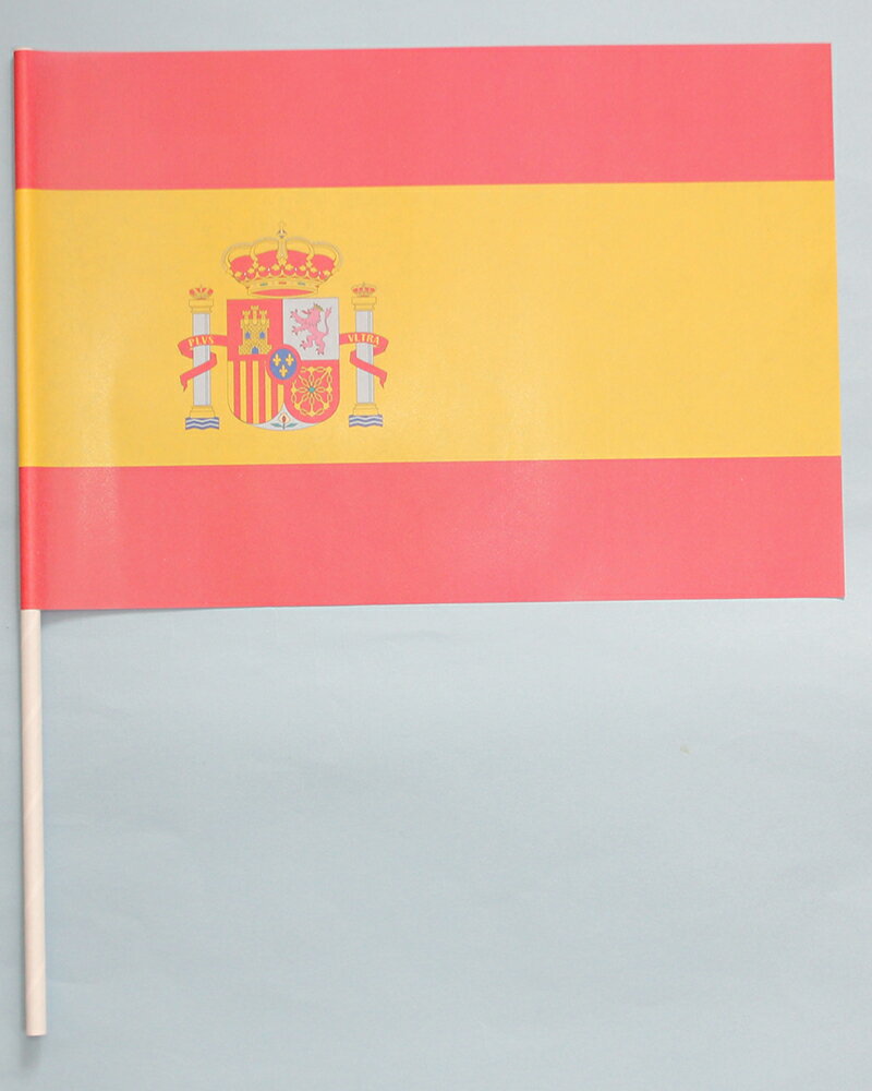 スペイン　国旗　紙　旗　手旗