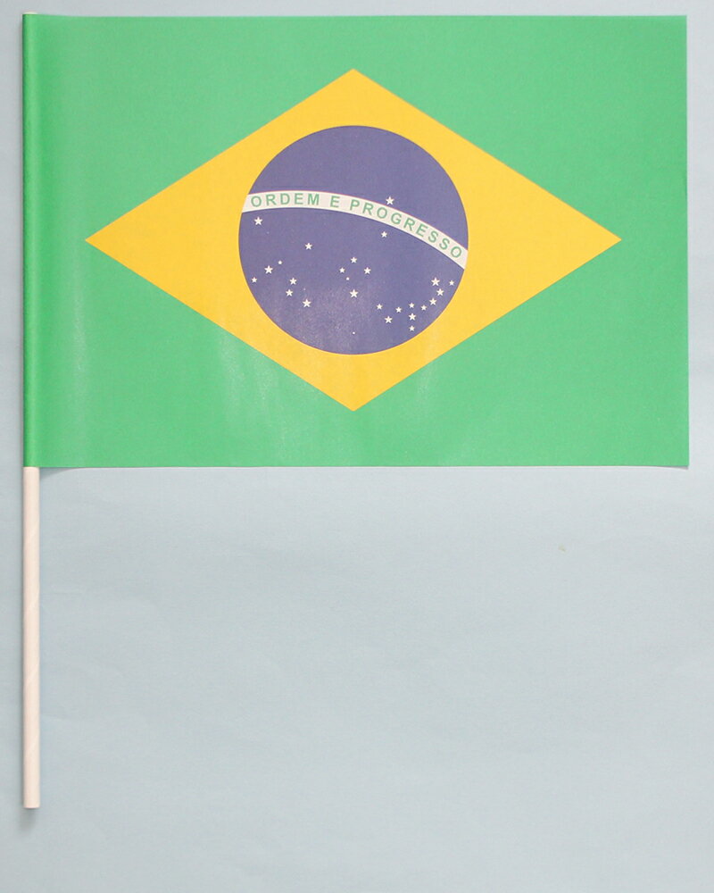 ブラジル 国旗 紙 旗 手旗