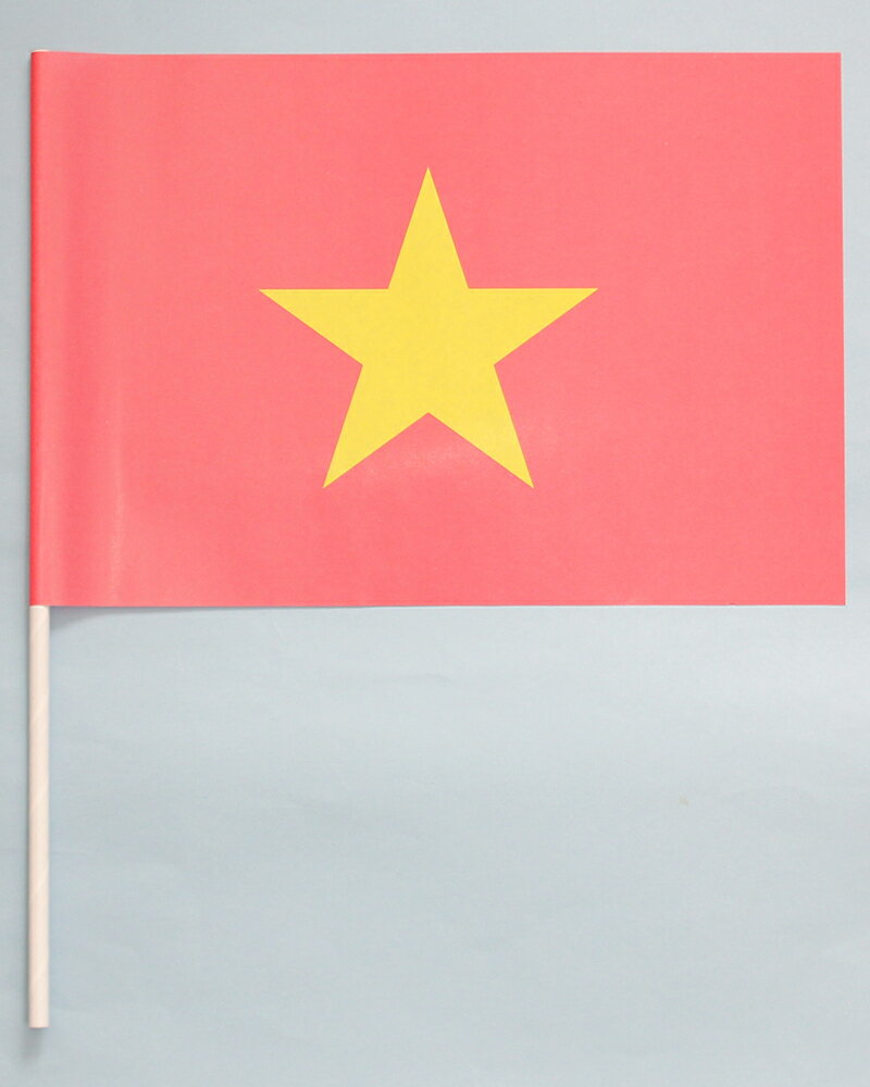 ベトナム　国旗　紙　旗　手旗