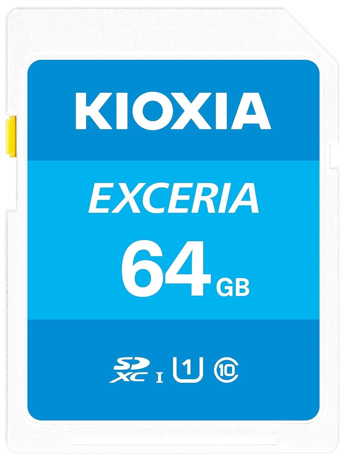 KIOXIA キオクシア SDカード EXCERIA SDXC UHS-I Class10 読出速度100MB/s 日本製 5年保証 64GB 128GB 256GB 512GB バリエーション選択可