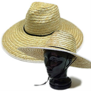 ガーデニング 農作業におすすめの麦わら帽子です。【農作業 帽子 ガーデニング 帽子 UV 日よけ 帽子 メンズ レディース UVカット 紫外線 日焼け つば広 春 夏 首 首ガード 父の日】