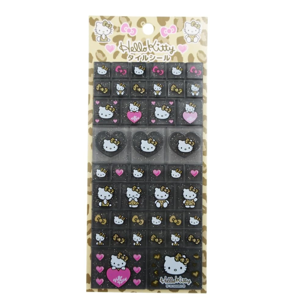 品番：KT19-04 まるで本物のタイルのような、ぷっくりとした硬質感が可愛い立体デコレーションシールです。愛らしい世界観が1マスの小さなスクエアにギュッと凝縮されています。ハサミで1粒ずつ切り離せるので、スマホケースのワンポイントから手帳の枠線デコまでアレンジは自由自在。日常の小物をレトロでファンシーな宝物にドレスアップできます。。素材:ABS樹脂素材。生産国:中国。※8個までメール便対応可。。サイズ：縦=123mm　横=60mm　厚さ=4mm。商品色傾向：黒。。イラスト。表紙パターン：キャラクター。
