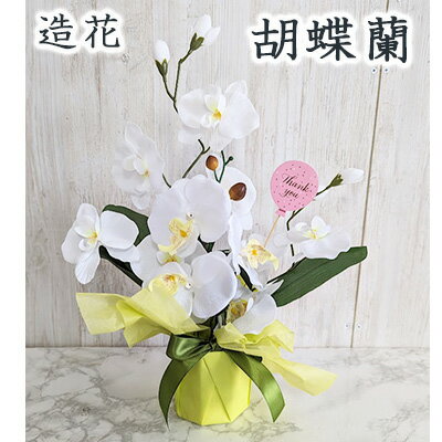 【個人様購入可能】● 胡蝶蘭 触媒加工 (txv-1) 造花 人工 観葉植物 フェイクグリーン 送料無料 94264