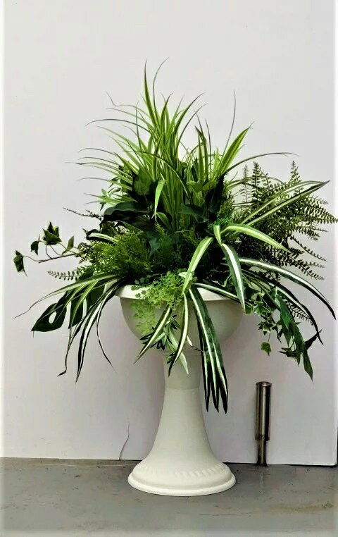 楽天 スーパーSALE期間 10%OFF 【個人様購入可能】● 造花 人工観葉植物 ミックスグリーンプランター [ vk-1200b ] 送料無料 98120