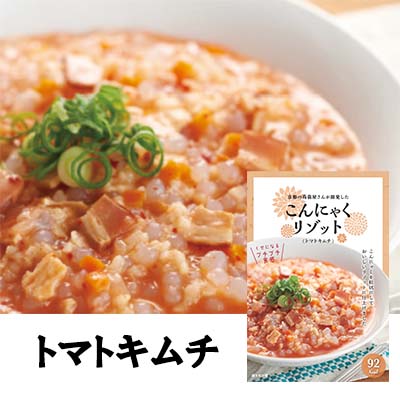 【個人様購入可能】●尾崎食品 こんにゃくリゾット トマトキムチ 4個セット 送料無料 77326