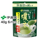 【ポイント3倍 期間限定】【個人様購入可能】【郵送】 伊藤園 お~いお茶 さらさら濃い茶 緑茶 40g 機能性 6パック入 おーいお茶 送料無料 43500