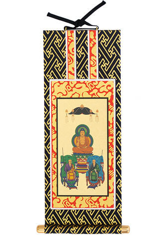 掛軸　曹洞宗　50代　三尊仏