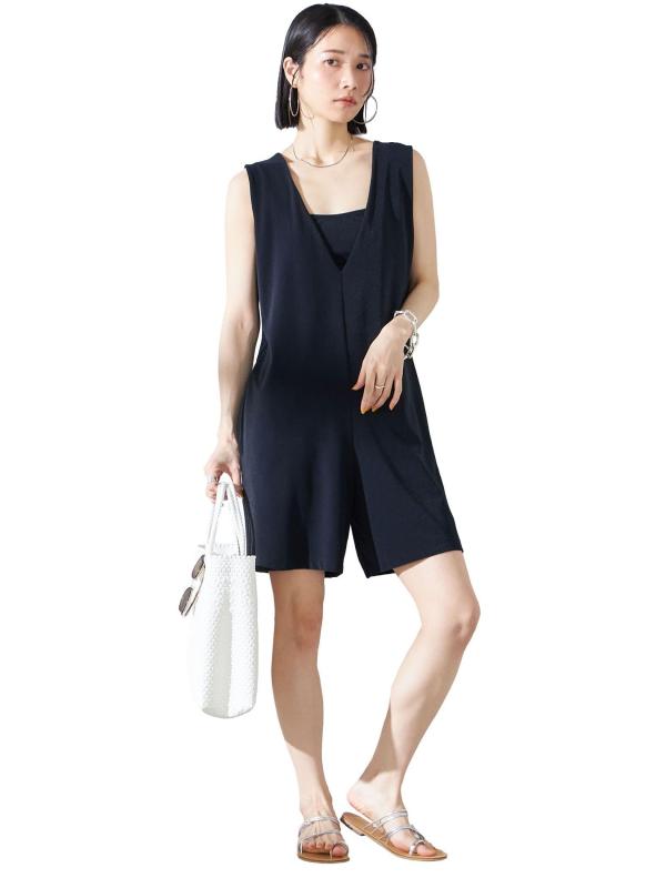 (シップス レディース) SHIPS for women イタリアンパイル オールインワン 318820051