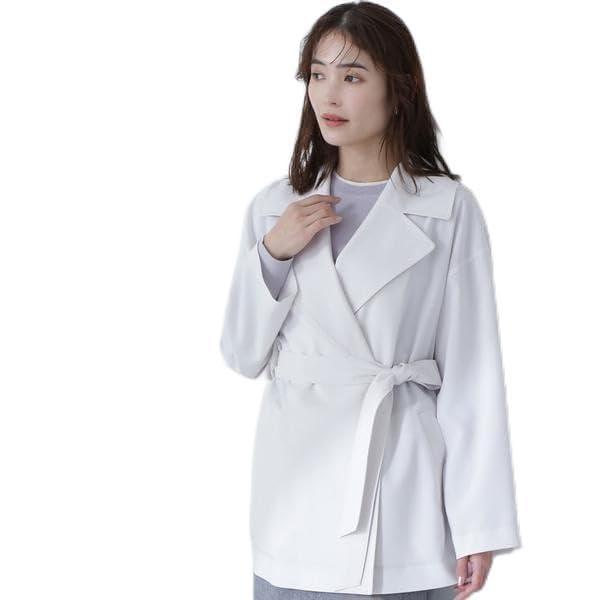 [ナチュラルビューティーベーシック] 該当なし ライトスプリングコートシリーズ ミドル丈トレンチコート レディース