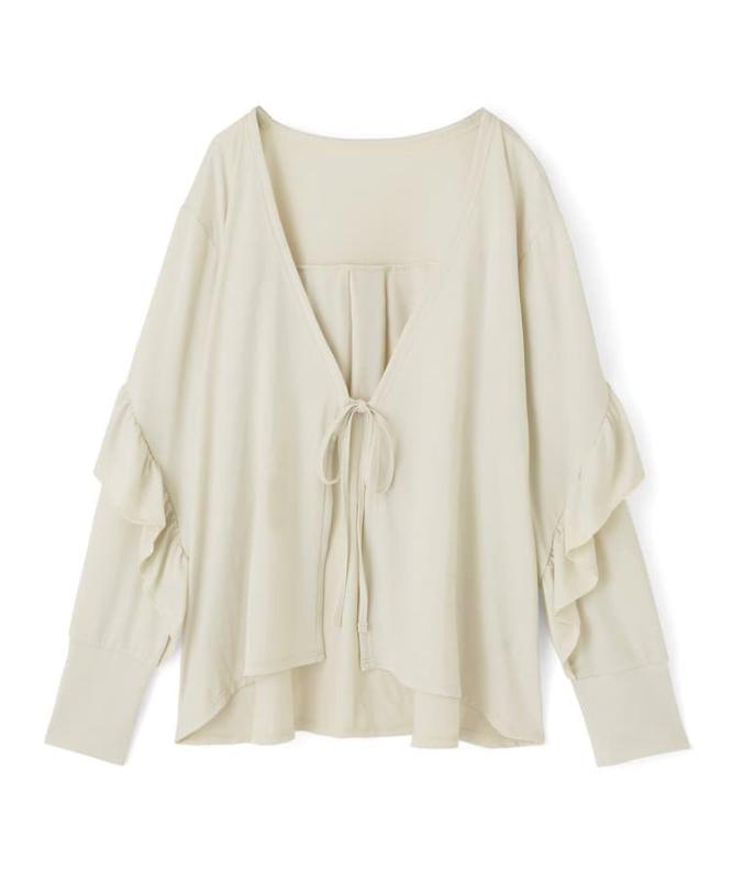 [三愛水着楽園] 羽織り 【UPF50＋】 フリル羽織り 55-53-5-1128 レディース