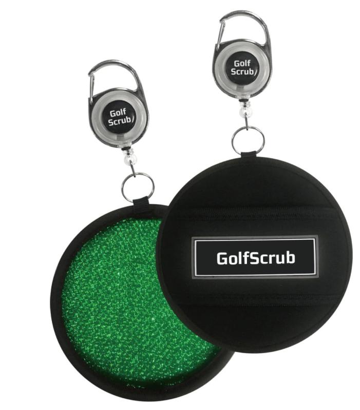 イゾー(Izzo) ゴルフ クリーナー ゴルフクラブクリーナー ボール 用 リール キーホルダー 付き 軽量 携..